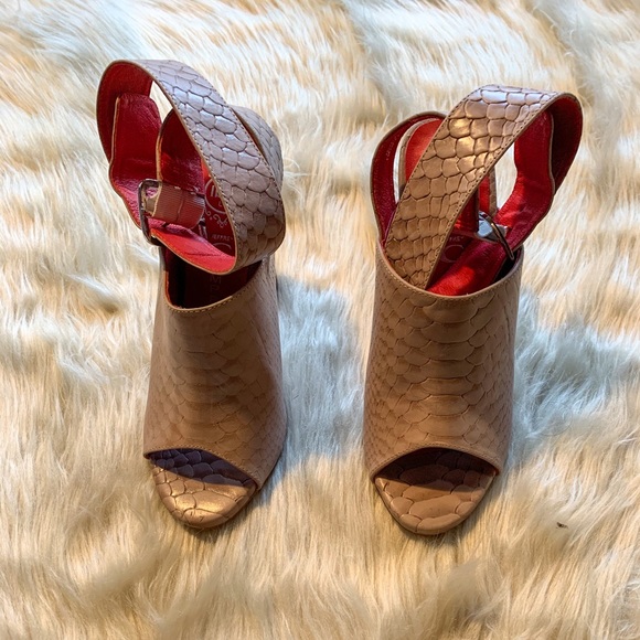 Jeffrey Campbell croc open toe shoes - Picture 2 of 7